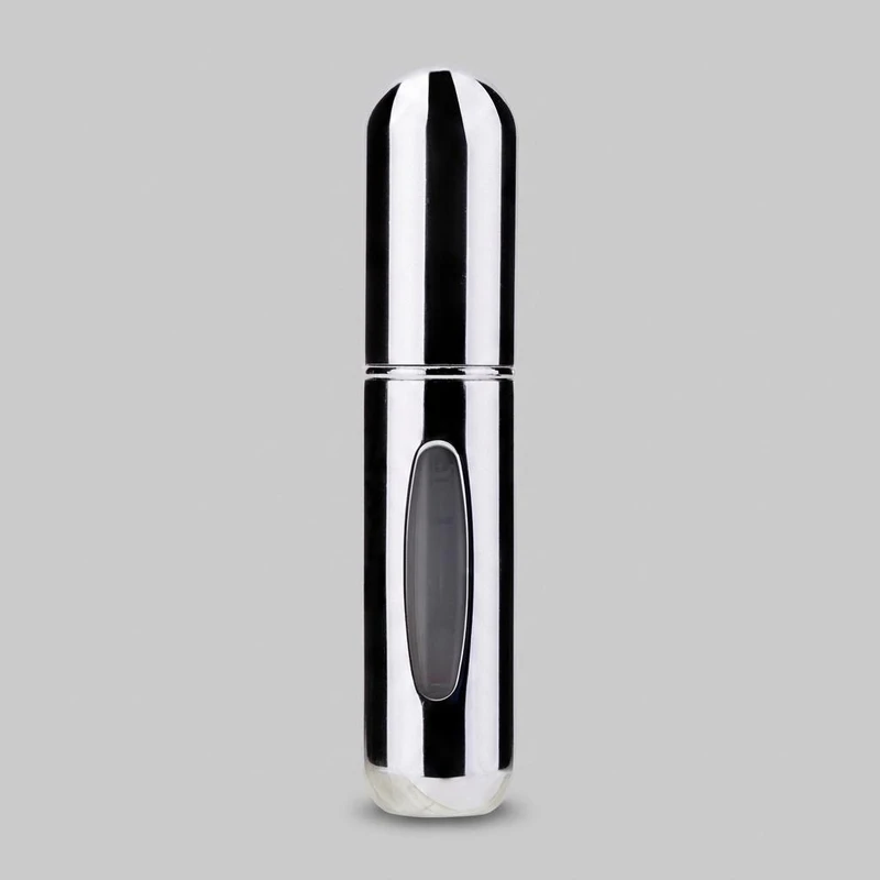 محفظه نگهدارنده عطر اتومایزر مدل DR حجم 5 میلی‌لیتر مناسب برای خانم‌ها و آقایان، قابل پر شدن مجدد، طراحی تلمبه‌ای، مناسب استفاده جیبی و سفر