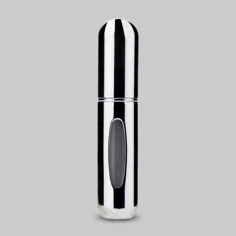 محفظه نگهدارنده عطر اتومایزر مدل DR حجم 5 میلیلیتر مناسب برای خانمها و آقایان، قابل پر شدن مجدد، طراحی تلمبهای، مناسب استفاده جیبی و سفر
