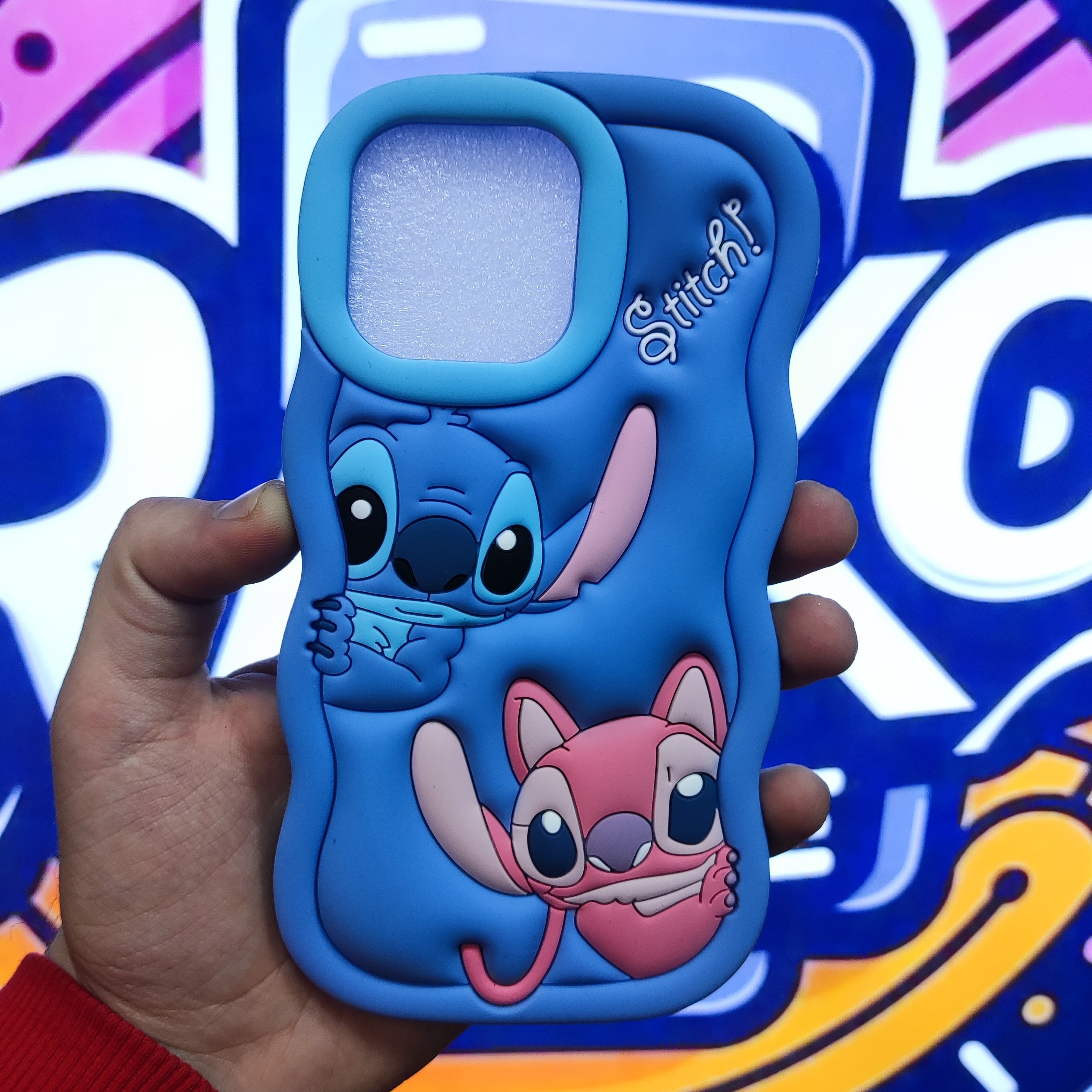 کاور مدل Stitch مناسب برای گوشی موبایل ایفون ۱۴/۱۵ پرو مکس iphone 14 pro max / 15 pro max
