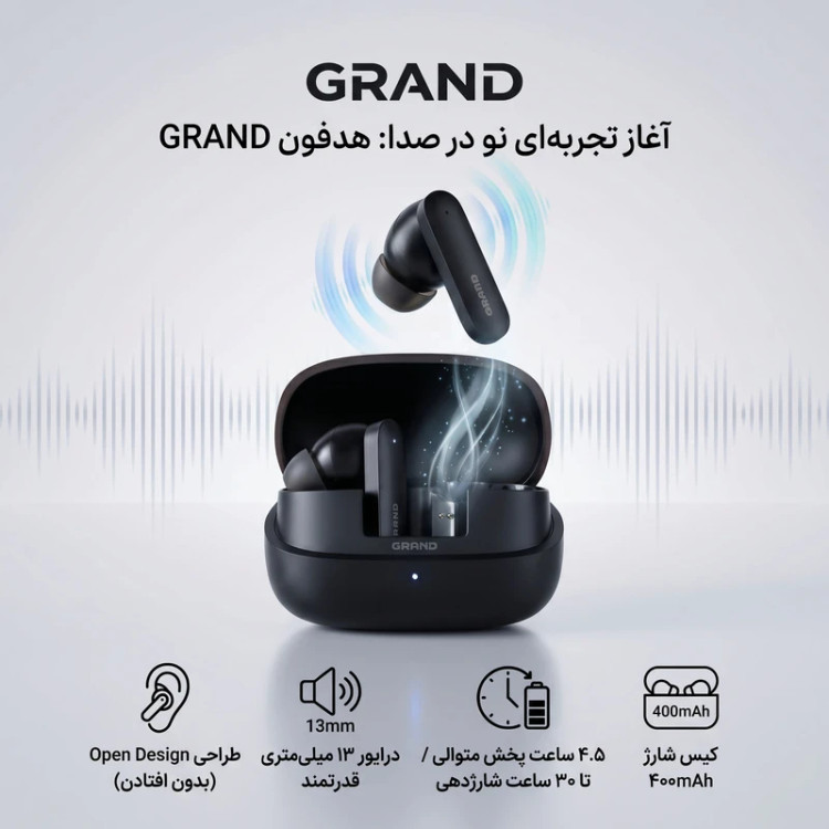 هدفون بلوتوثی گرند اسکای مدل GRAND 28
