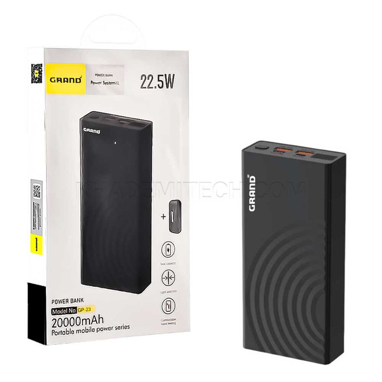 پاوربانک گرند اسکای مدل GRAND SKY GP-23 20000mAh 22.5W
