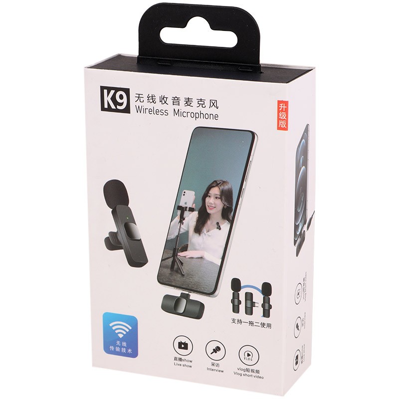 میکروفون یقه ای مدل K9 با درگاه اتصال USB-C