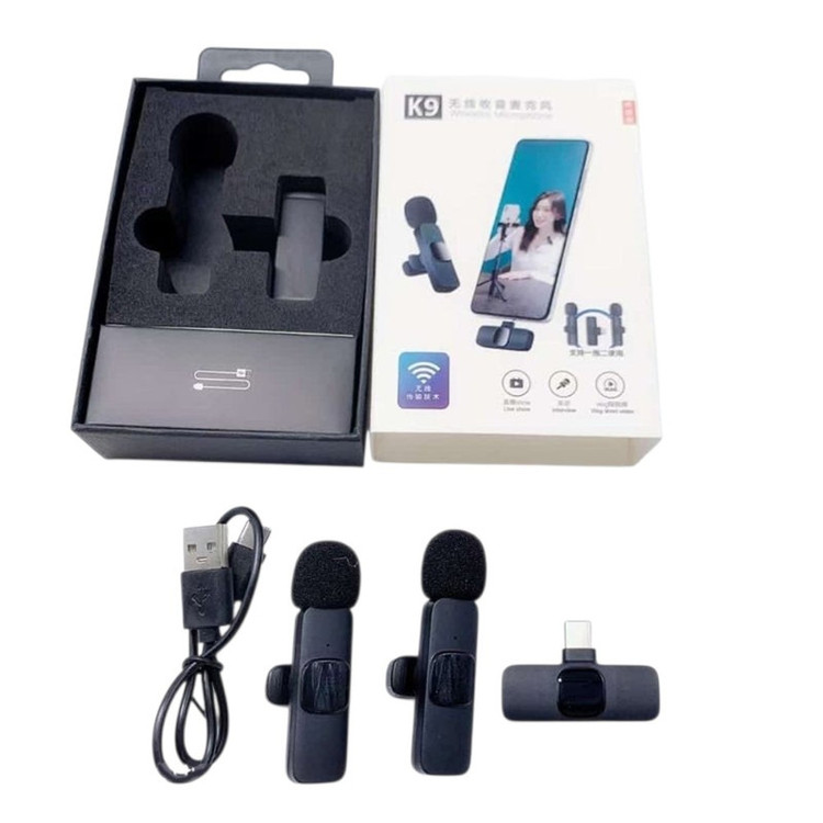 میکروفون یقه ای مدل K9 با درگاه اتصال USB-C
